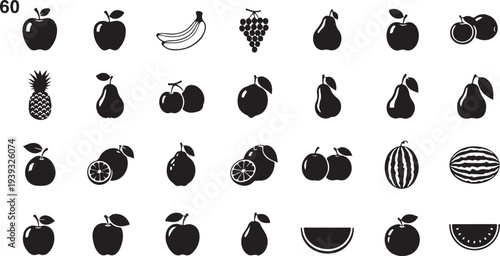 Set of 25 black art and craft icons vector