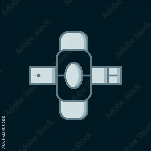 Line Knee pads icon isolated on black background. Extreme sport. Skateboarding, bicycle, roller skating protective gear. Flat filled outline style with shadow. Vector