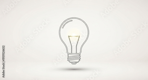 Light bulb drawing representing innovation and new ideas.