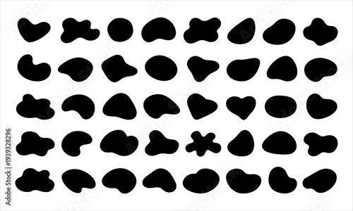 Abstract organic shapes collection