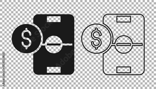 Black Soccer football betting money icon isolated on transparent background. Football bet bookmaker. Soccer betting online make money. Vector