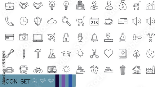 Print Mega Universal Icon Set Featuring Business Logistics Education Technology and Everyday Lifestyle Symbols for Professional Web and App Interface Design