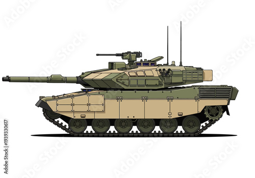 Military Tank Armored Vehicle Combat.
