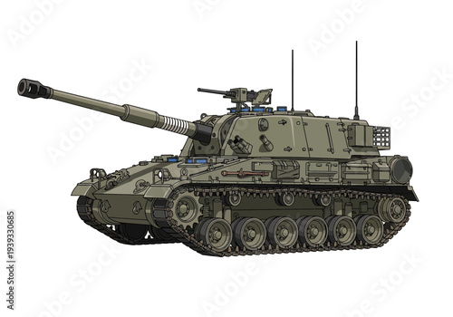Military Tank Vehicle Army Equipment.