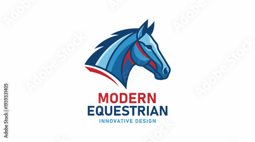 A strong horse logo features bold lines and a majestic silhouette, representing power and grace, suitable for equestrian brands, sports teams, or businesses in agriculture.