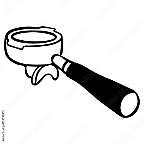 portafilter illustration vector