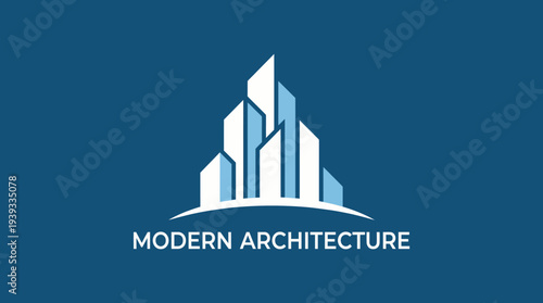 A modern architectural representation showcasing tall towers with sleek lines, symbolizing innovation and urban elegance in a contemporary design context.