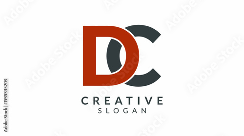 A bold logo featuring D and C with a creative slogan. Perfect for a brand focused on design, collaboration, and innovative ideas in the creative industry.