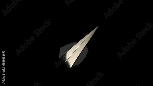 fixation. A wedge-shaped metal object embedded into a rough, shadowy crack. mobility guides, transit brochures, designed for mobility and urban transit guides, used by project managers.