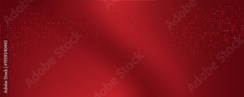 Red diagonal geometric shape with halftone. Modern fiber textured vector eps 10