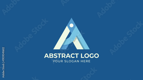 A sleek and modern abstract logo design featuring a sharpened triangle and a human figure, representing innovation, growth, and creativity within branding.