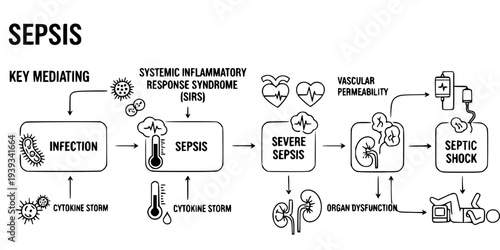Systemic Inflammation Cytokine Storm Icon