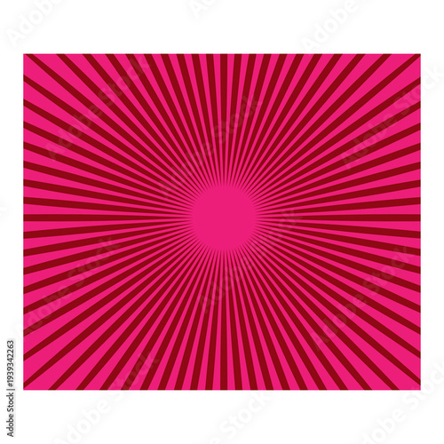 Pink and Maroon Sunburst Background.