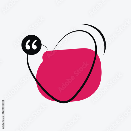 Speech bubble in popart style