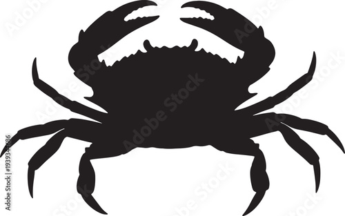 Crab Sea Animal Silhouette Illustration