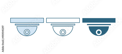 Blue Motion sensor icon isolated on white background. Vector