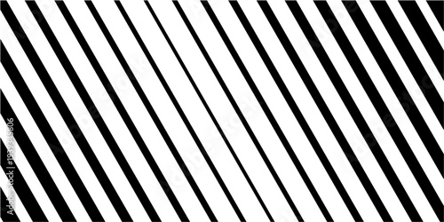 Striking black and white diagonal stripes create a mesmerizing graphic pattern, offering a versatile abstract background or a bold design element for various modern creative projects