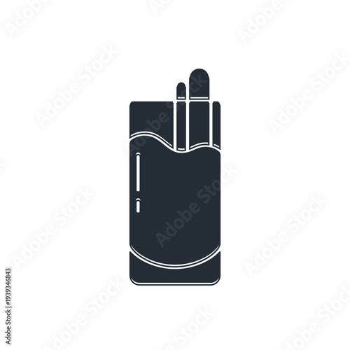 Black Cocktail Bloody Mary icon isolated on white background. Vector