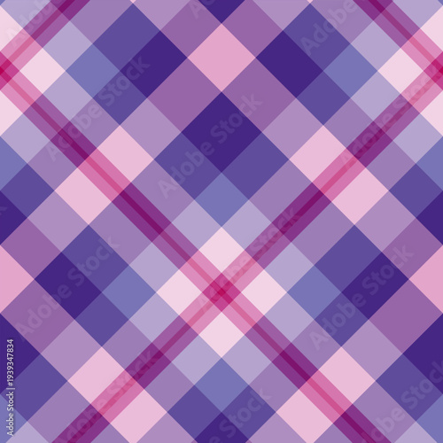 Seamless pattern with excellent violet and pink colors for plaid, fabric, textile, clothes, tablecloth and other things. Vector image. 2