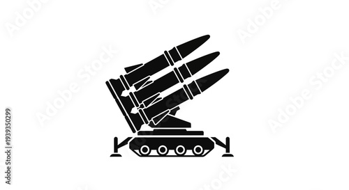 Missile Launcher System with Rockets.