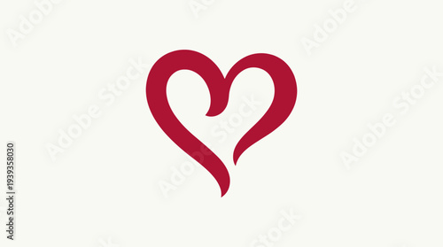 This elegant heart logo design symbolizes love, care, and compassion, making it perfect for businesses focused on health, relationships, and emotional well-being.