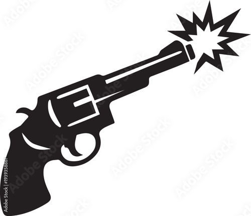 Revolver vector illustration