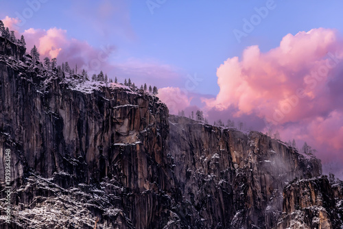 mountain landscape with clouds