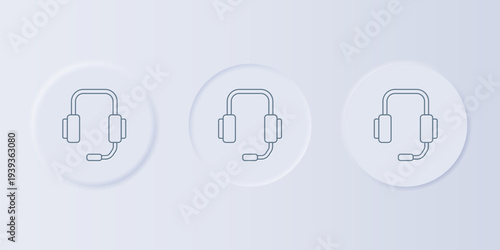 Grey Online psychological counseling distance icon isolated on grey background. Psychotherapy, psychological help, psychiatrist online consulting. Set icons in square buttons. Vector