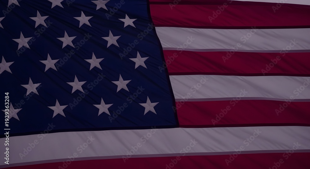 Fototapeta premium American flag close up with stars and stripes