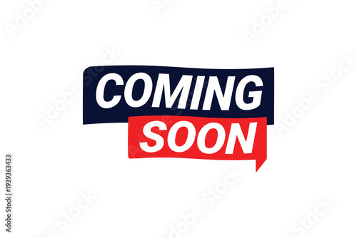 Coming Soon banner sign badge design. Vector illustration