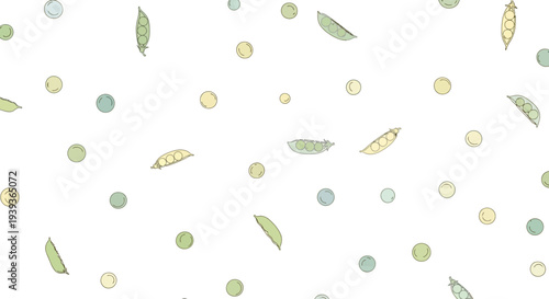 Pistachios and Almonds Scattered on White Background.