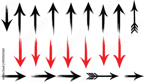 Collection of arrows pointing in various directions
