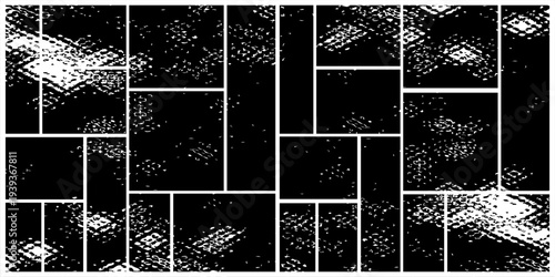 Mosaic collage pictures collection. Collage mood board grid template. Set of presentation backgrounds. Photo layout. Album Gallery banner vector illustration.eps,10