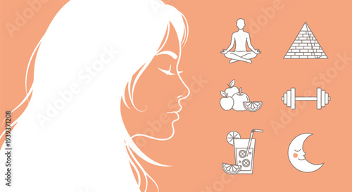 Woman Practicing Yoga and Meditation for Wellness and Fitness.