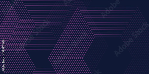 Abstract background. Hexagon halftone lines pattern. Hexagonal geometric design. Modern technology futuristic concept. Suit for poster, banner, brochure, cover, website, business, flyer