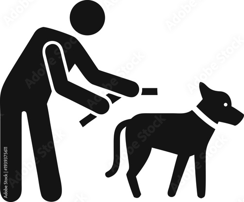 Person gently grooming a domestic dog with brushes for a clean and healthy coat appearance