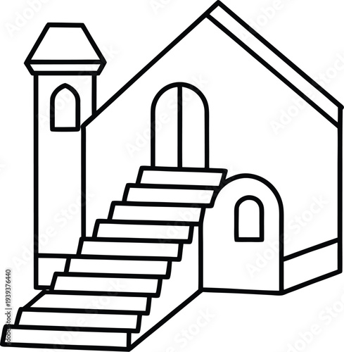 vector illustration of house
