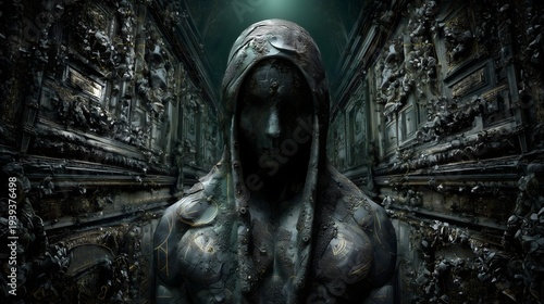 Wallpaper Mural Close-up of guardian sculpture Torontodigital.ca