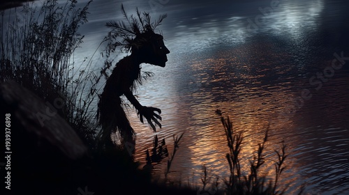 Wallpaper Mural Yacuruna legend night at the river Torontodigital.ca