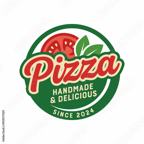 This logo features a vibrant pizza design, highlighting the homemade aspect and fresh ingredients that appeal to the love of authentic culinary experiences.