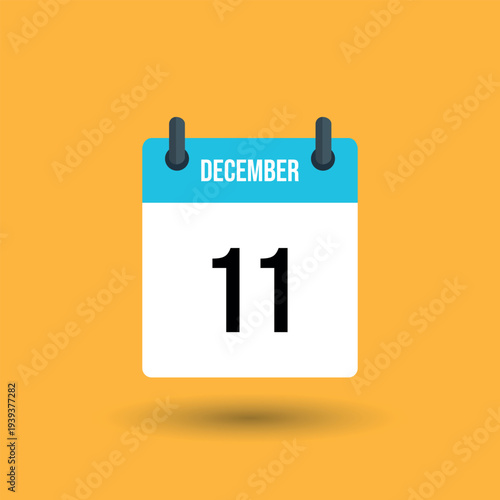 December 11 calendar page date number 11