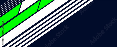 Abstract blue banner design vector, dynamic sporty horizontal background template for media promotion or web banner. vector