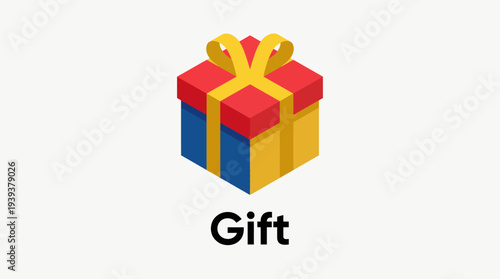 An eye-catching image of a colorful gift box adorned with a ribbon and bow, symbolizing celebration, joy, and the excitement of giving and receiving presents on special occasions.