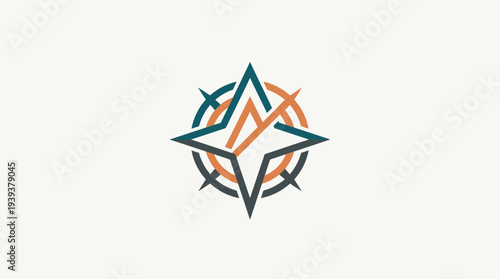 This logo, featuring a compass design, symbolizes guidance and navigation, representing exploration, direction, and finding one's path in various journeys of life.