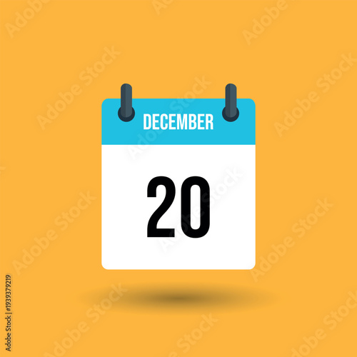 December 20 calendar page date