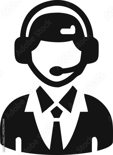 Professional male customer service representative providing online support assistance to clients