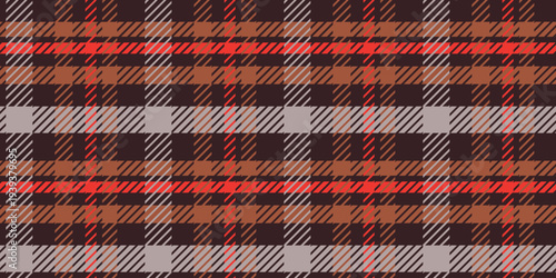 Color twill scotland textile seamless pattern. Fabric texture check tartan plaid. Abstract geometric background for cloth, card, fabric. Monochrome graphic repeating design. Modern squared ornament.