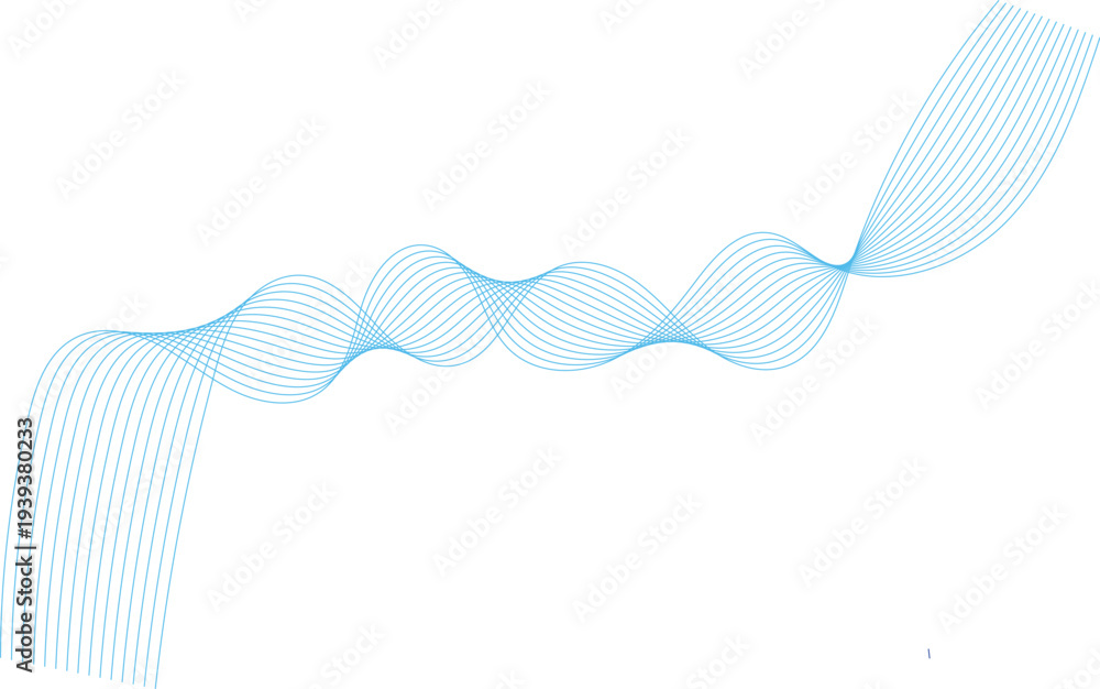 Fototapeta premium A modern blue abstract background featuring fluid vector waves and elegant curved lines creates a dynamic motion pattern perfect for a professional business technology wallpaper or web design backdrop