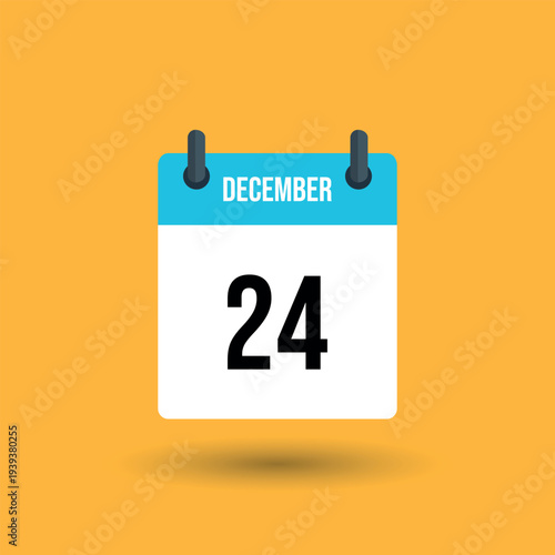 December 24 calendar page date