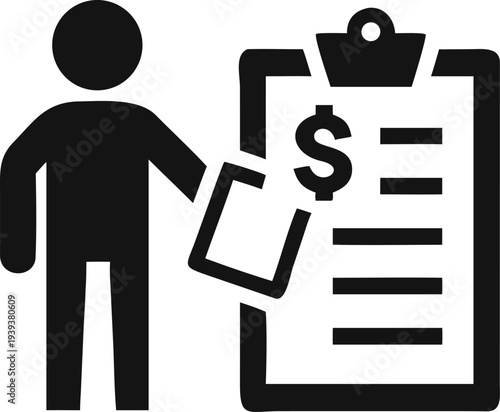 Professional presents a critical financial document showcasing earnings or important budgetary information